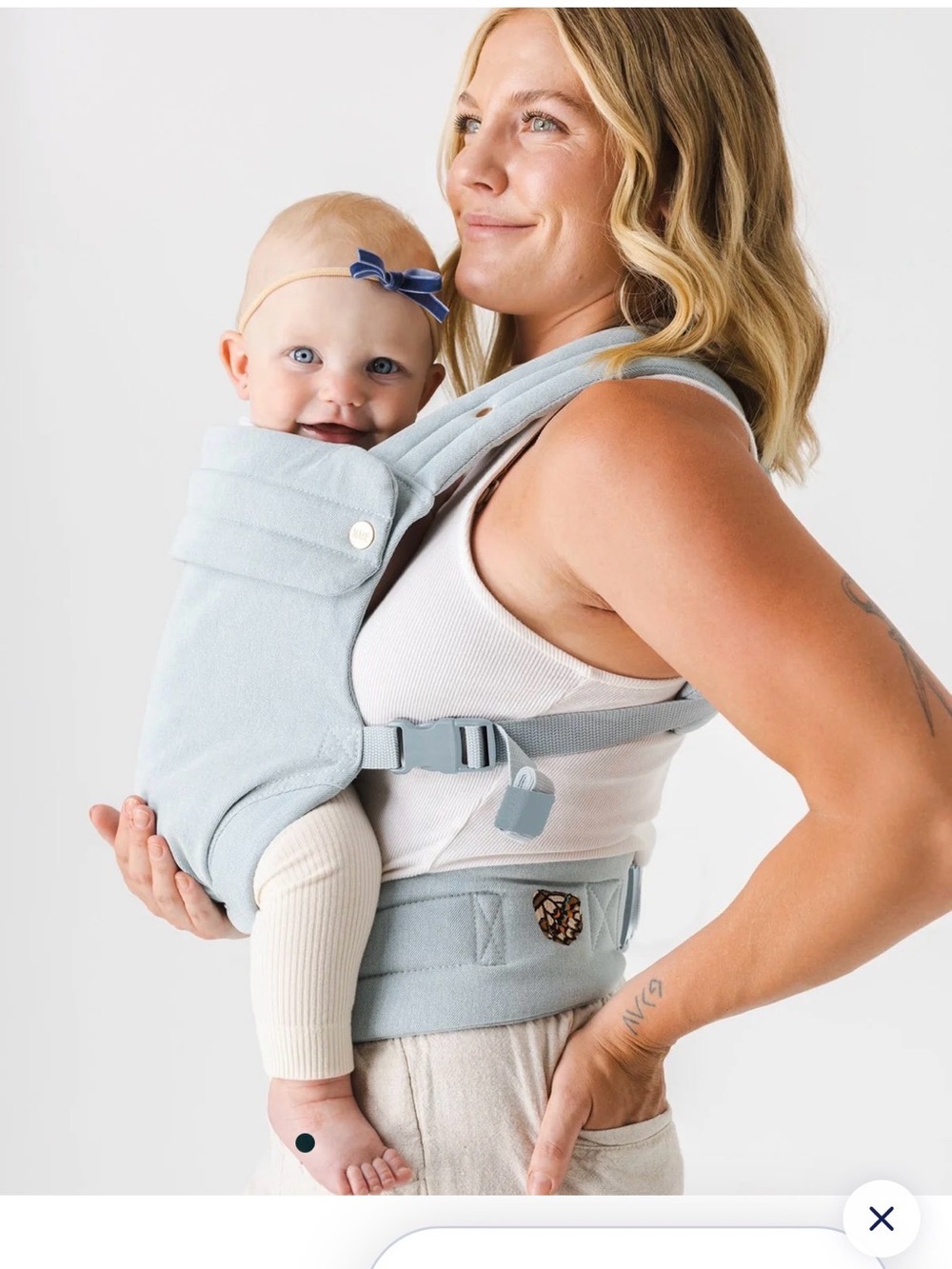 Mabe monarch carrier in dream wash denim